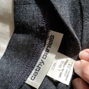 Vintage CARHY DANIELS sweater tee charcoal heather